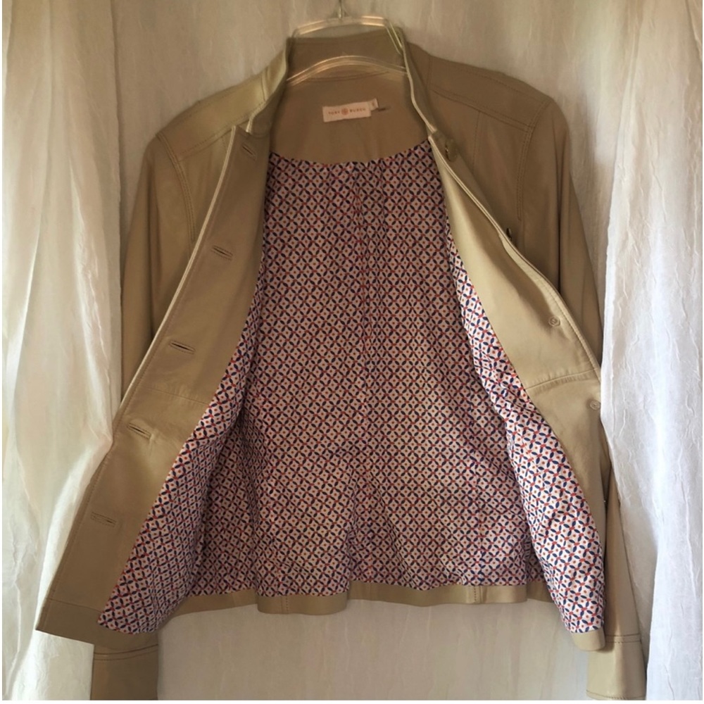 Tory Burch leather jacket.